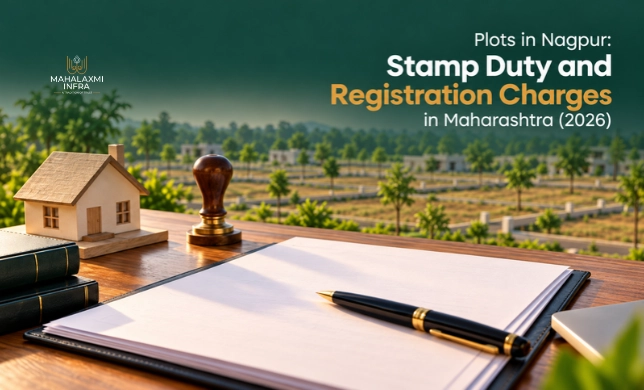 Stamp duty and registration charges for residential plots in Nagpur, Maharashtra (2026).